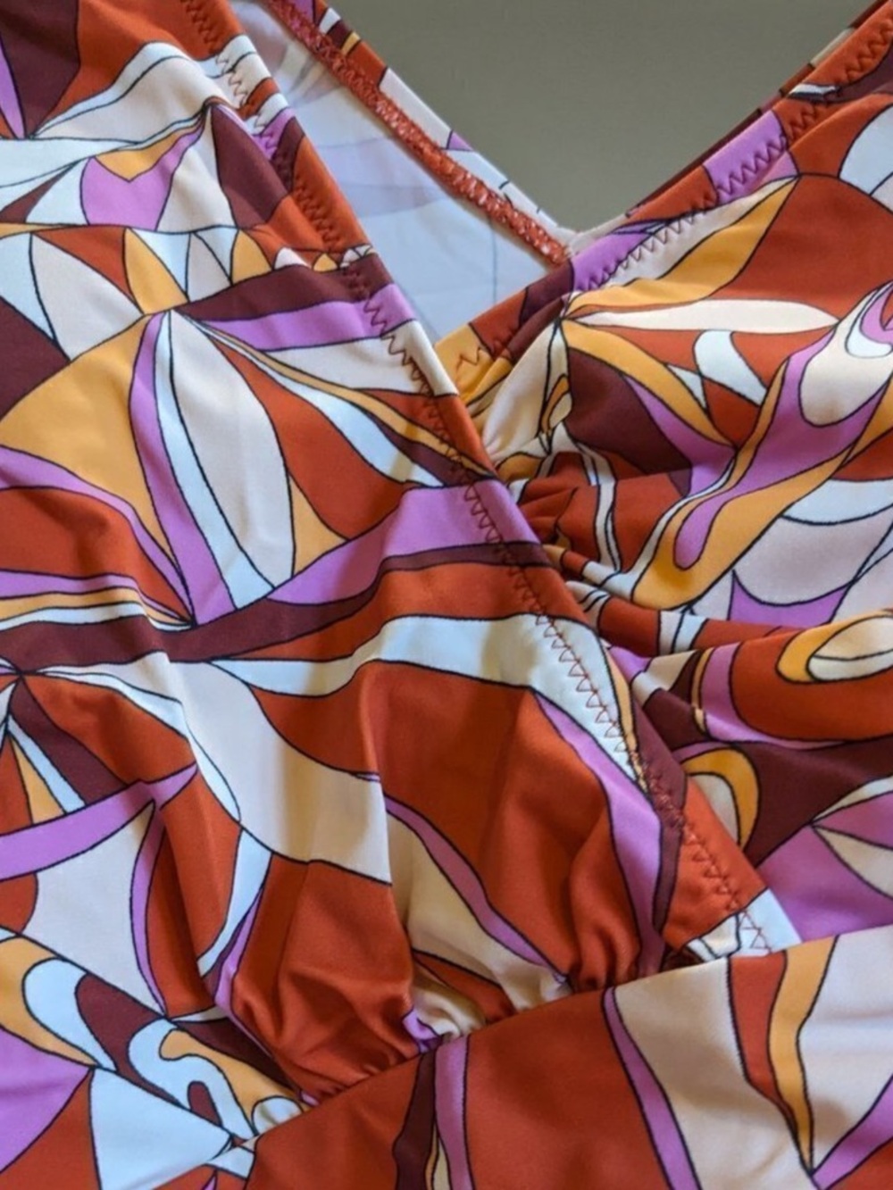 G by Giuliana Jet Set G One-Piece UPF 50 Mesh Sleeve Swimsuit size 12 - Picture 8 of 16